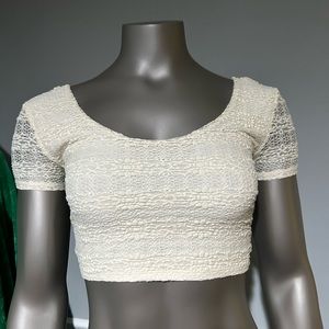 Womens Lace Crop Top